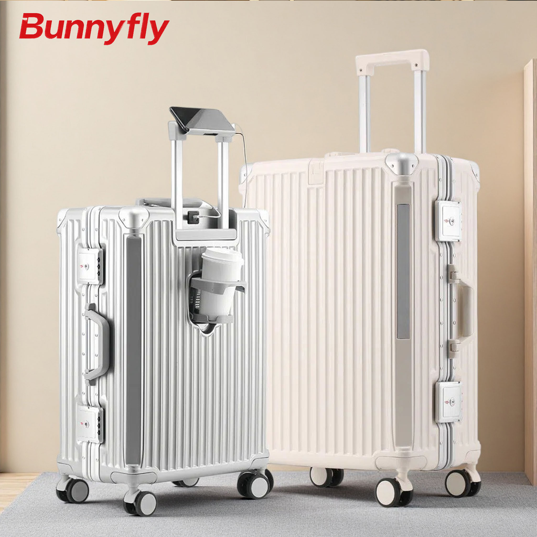 BunnyFly 20 24 26 Carry-On Lug - đánh giá và giá Aluminum Frame Carry On Luggage