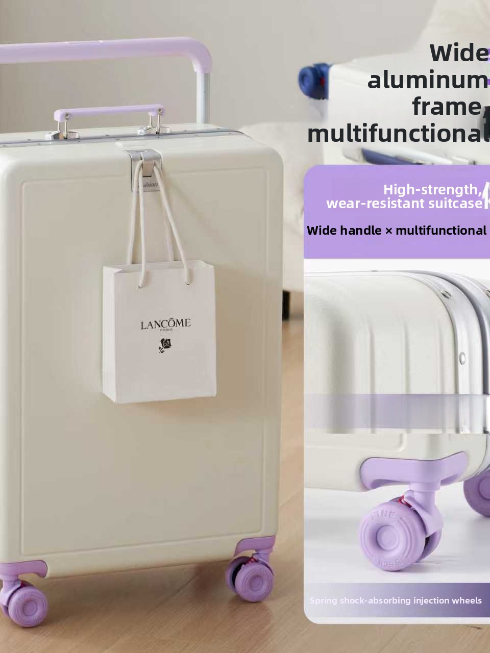 New Large Capacity Aluminum Fr - đánh giá và giá Aluminum Frame Carry On Luggage