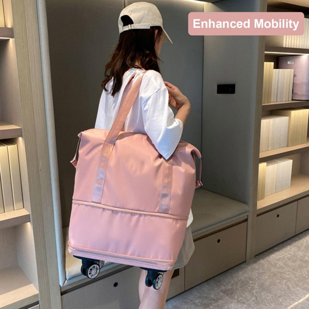 Expandable Travel Bag Expandab - đánh giá và giá Foldable Rolling Luggage Bag