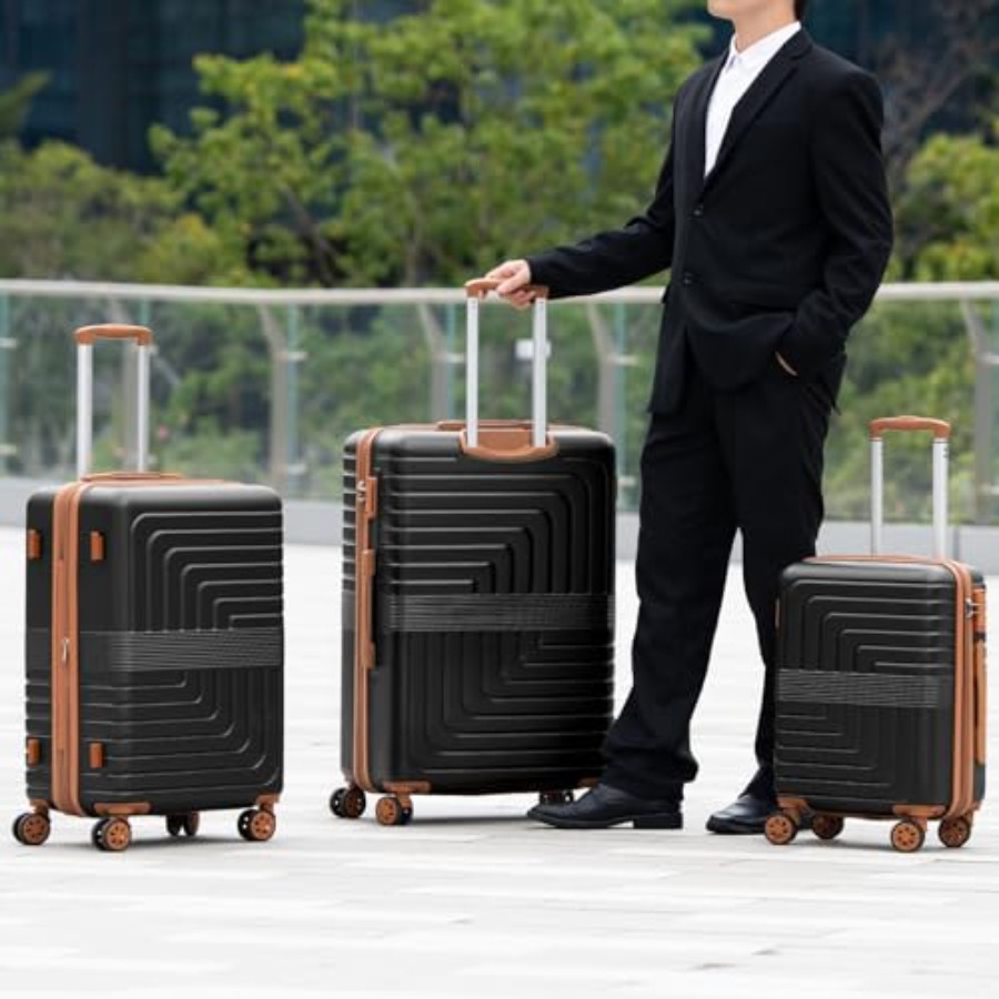 3-Piece Expandable Luggage Set - đánh giá và giá Expandable Hard Shell Luggage Set