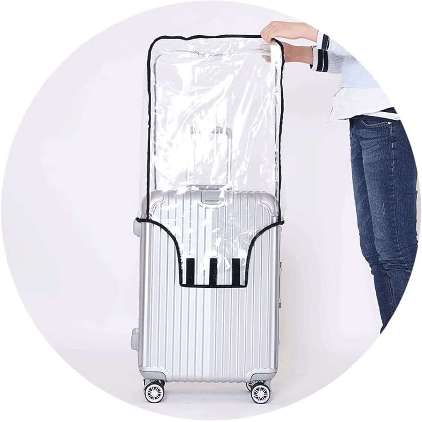New Full Transparent Luggage P - đánh giá và giá Waterproof Suitcase Cover Protector