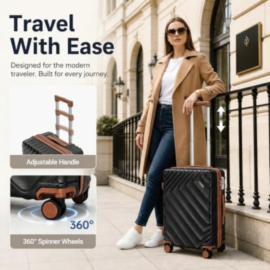 6-Piece Hard Shell Expandable  - đánh giá và giá Expandable Hard Shell Luggage Set