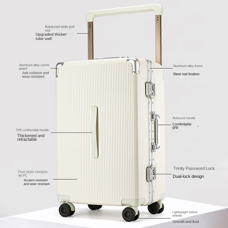 New 28-inch Wide-handle Suitca - đánh giá và giá Spinner Wheel Rolling Suitcase 20 Inch
