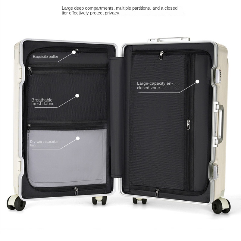 New 28-inch Wide-handle Suitca - đánh giá và giá Spinner Wheel Rolling Suitcase 20 Inch
