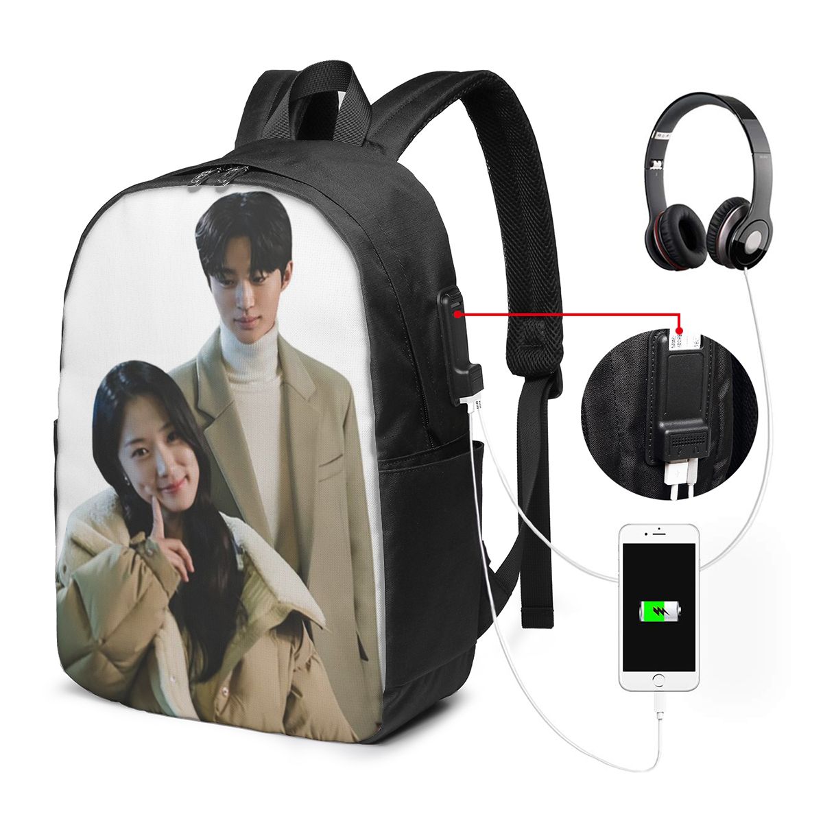 Lovely Runner Kdrama Fanart Ba - đánh giá và giá Travel Bags